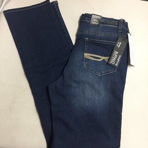Buffalo David Bitten Misha  Mid Rise Straight Leg Stretch Women 8 Blue Jeans